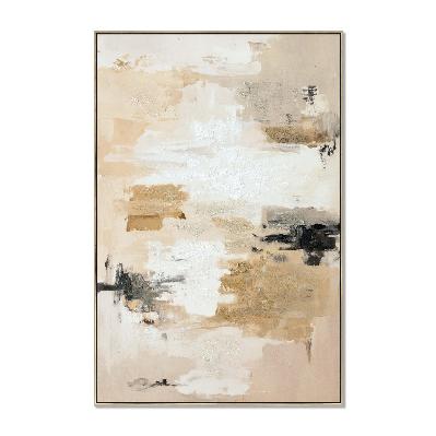 brenner composition 80 x 120cm framed canvas - natural
