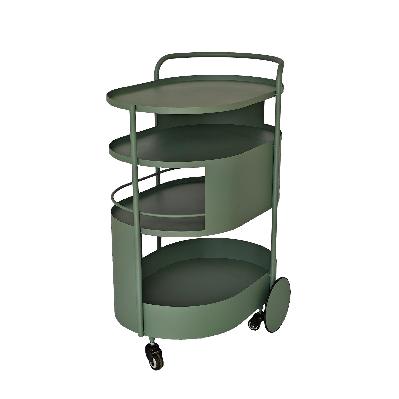 elvano 63cm bar cart - sage green 