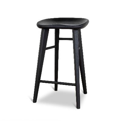 elvo 65cm bar stool - full black