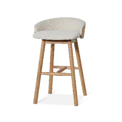 nicholas 65cm natural bar stool - beige 