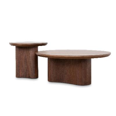 valmora nested coffee table - light walnut