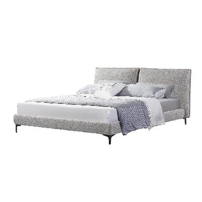 celeste fabric queen bed frame - sand boucle 