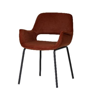 set of 2 - kendry black dining chair - tan seat