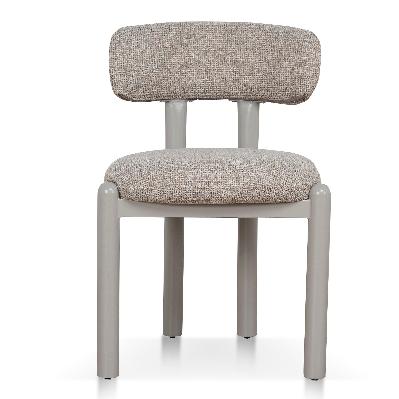 set of 2 - thalora cream dining chair - verona sand weave
