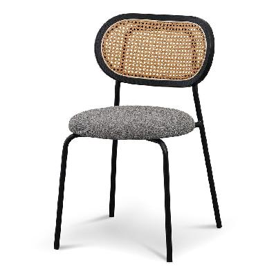 set of 2 -woodard dining chair - spec charcoal 