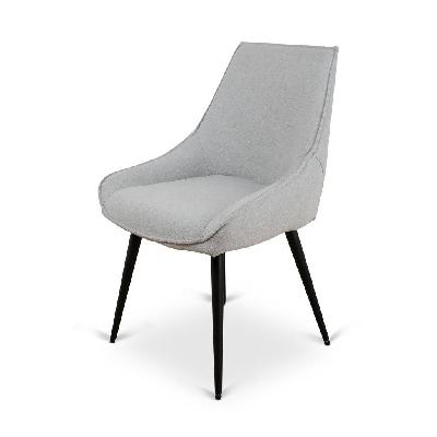 ruwan fabric dining chair - pale grey 