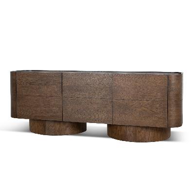 gidon 2.2m buffet unit - caramel oak 