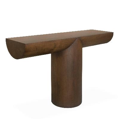 solace 1.3m console table - walnut