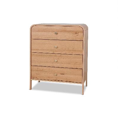 serene 90cm tallboy drawer chest - messmate 