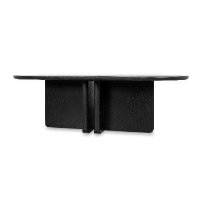 valdis 2.4m dining table - full black