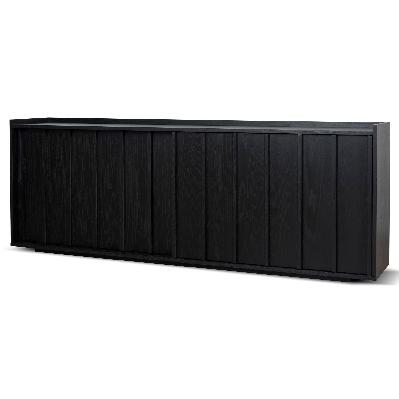 kobus 2m sideboard unit - full black 