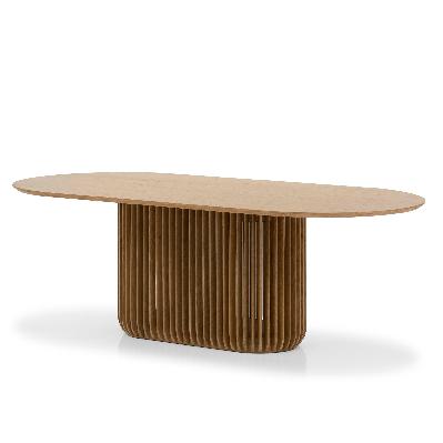 arvena 2.2m oval dining table - natural