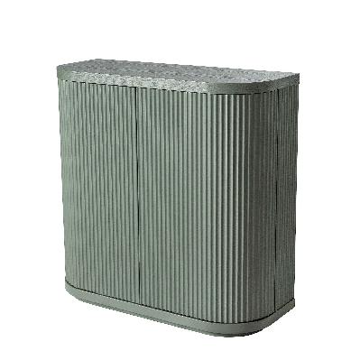 elino 100cm wooden storage cabinet - sage green