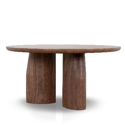 nobu 1.5m round dining table - walnut