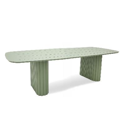 belvano 2.4m outdoor dining table - sand green