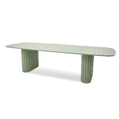 belvano 3m outdoor dining table - sand green