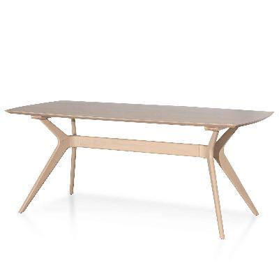 nora 1.85m dining table - pale oak