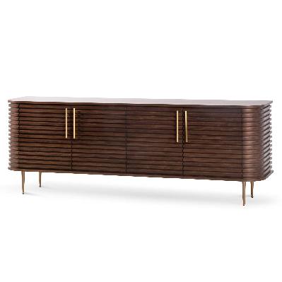 domenic 2.2m buffet unit - walnut 