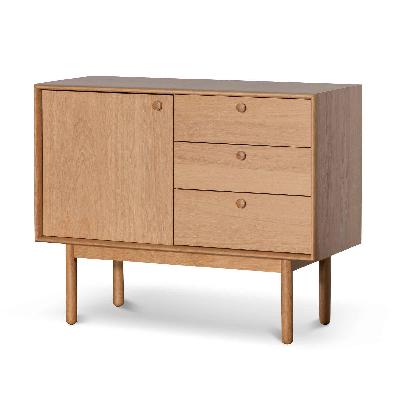 kenston narrow wooden sideboard - natural 