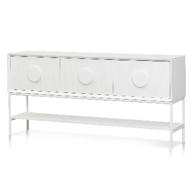 curtis 1.8m console table - white 