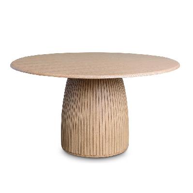 tonya 1.4m round dining table - natural