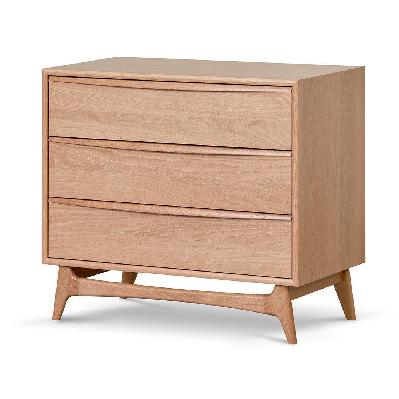 brendon 3 drawer chest - natural oak 
