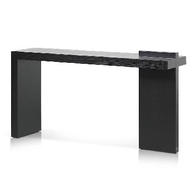 jasmine 1.6m elm console table - full black 
