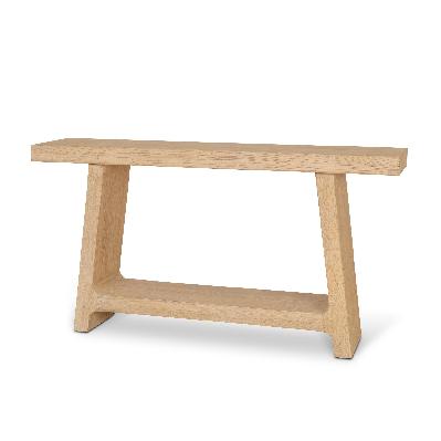 droit 1.52m elm console table - natural