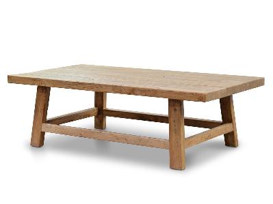 canova 1.1m reclaimed wood rectangular coffee table 