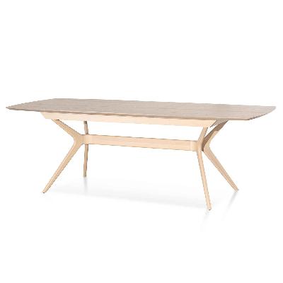 nora extendable dining table - pale oak 