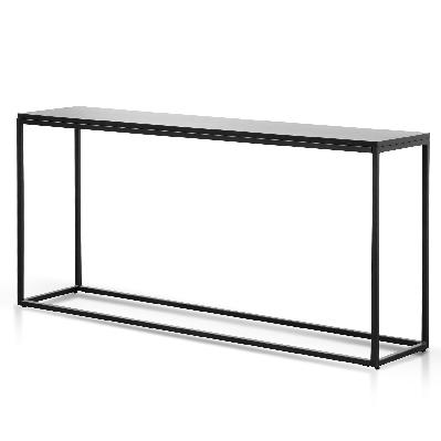chelsa 1.6m console table - full black 