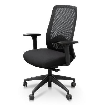 donny mesh ergonomic office chair - black - task chair - with arms 