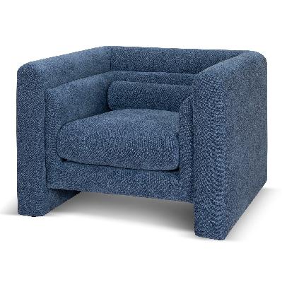 dilipa fabric armchair - navy blue 