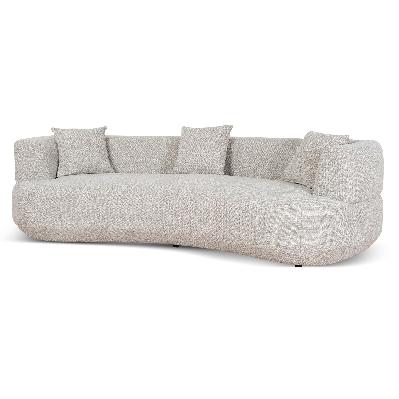 roly 3 seater sofa - coral natural linen 