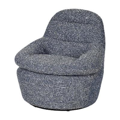 nalini swivel lounge chair - prussian blue