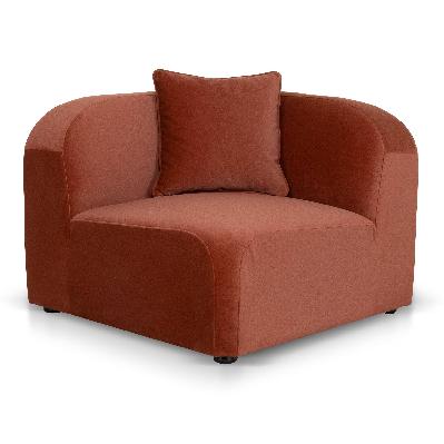 soma corner option for 4 seater sofa - umber orange 