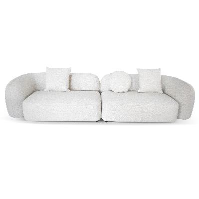 justus 4 seater sofa - oatmeal beige 