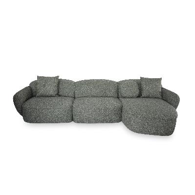 serenity 3 seater right chaise sofa - amazon green 