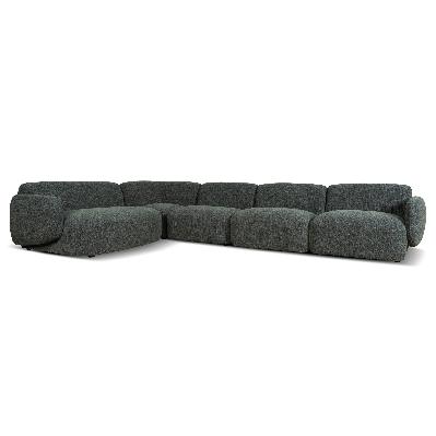 gosling left chaise modular sofa - moss green