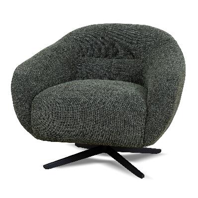 arlo swivel armchair - moss green