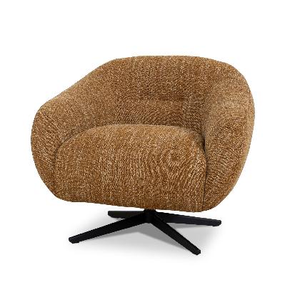 arlo swivel armchair - ginger brown