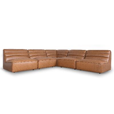 monaco modular corner sofa - amber brown 