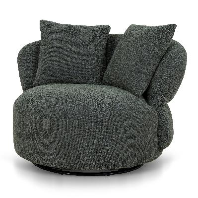 oasis swivel lounge chair - moss green