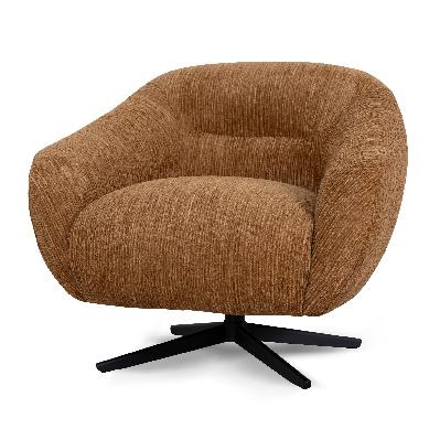 arlo swivel armchair - honey gold