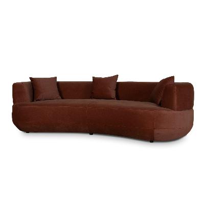 roly 3 seater sofa - red bronze 
