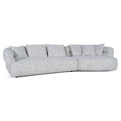 rowe right chaise sofa - almond beige