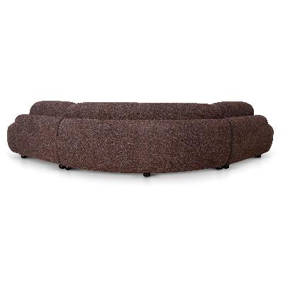 ramiro corner sofa - moss brown 