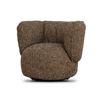 amara swivel armchair - golden mustard