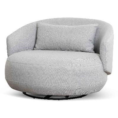 janis fabric armchair - light texture grey