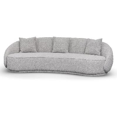 jake 4 seater sofa - ash grey boucle 